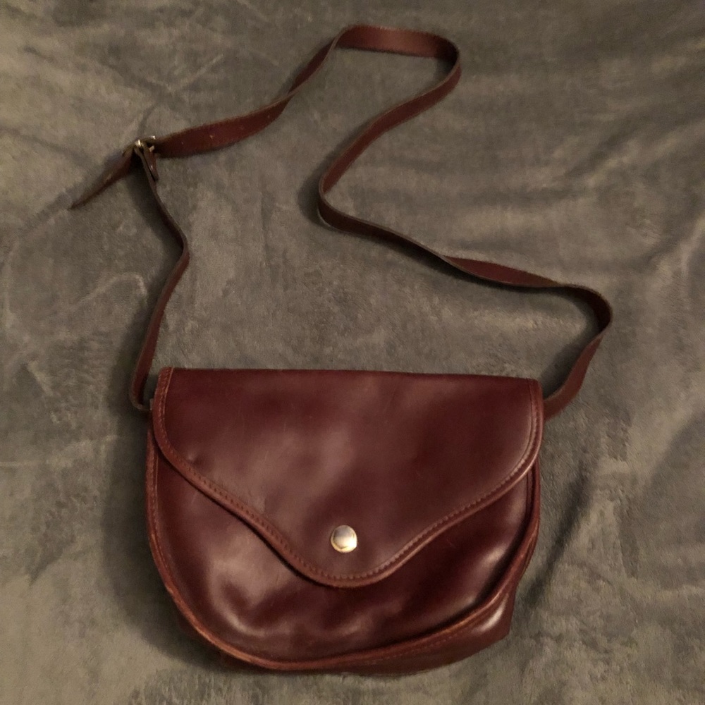 Vintage Burgundy Crouch & Fitzgerald Crossbody Purse